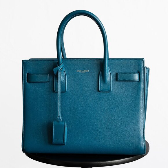 Yves Saint Laurent Handbags - YSL baby sac du jour in blue